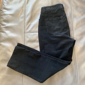 Charter Club Black Corduroy Lexington Straight Leg Jeans Classic Minimalist 10PS